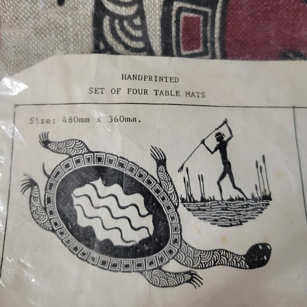 Roslyn Kemp Hand Printed Table Mats Australia